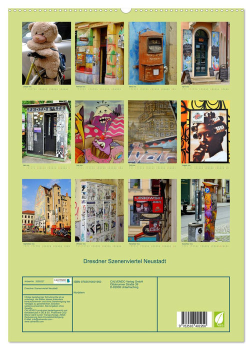 Dresdner Szenenviertel Neustadt (CALVENDO Premium Wandkalender 2026)