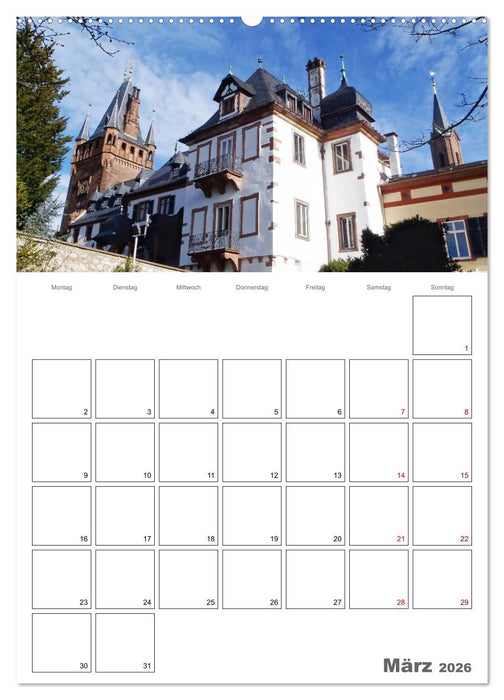 Weinheim an der Bergstraße Planer (CALVENDO Wandkalender 2026)