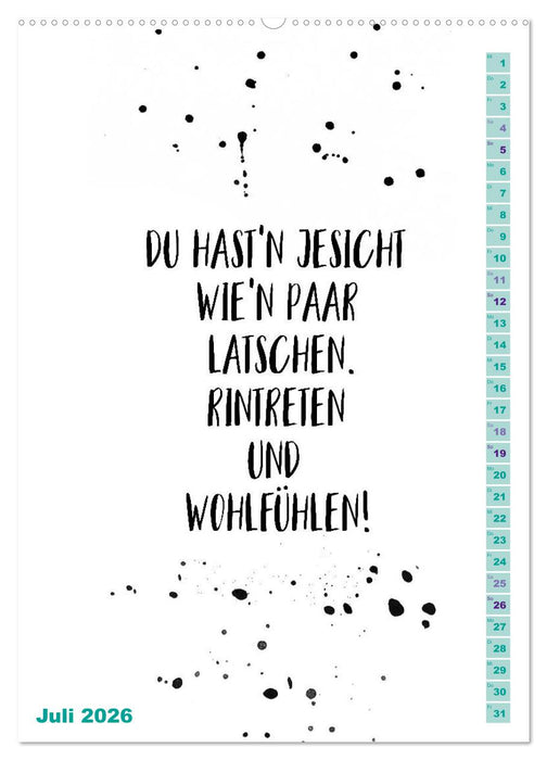 BERLINERISCH Lustige Sprüche (CALVENDO Premium Wandkalender 2026)
