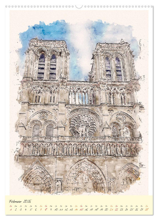 Paris - malerische Metropole (CALVENDO Premium Wandkalender 2026)