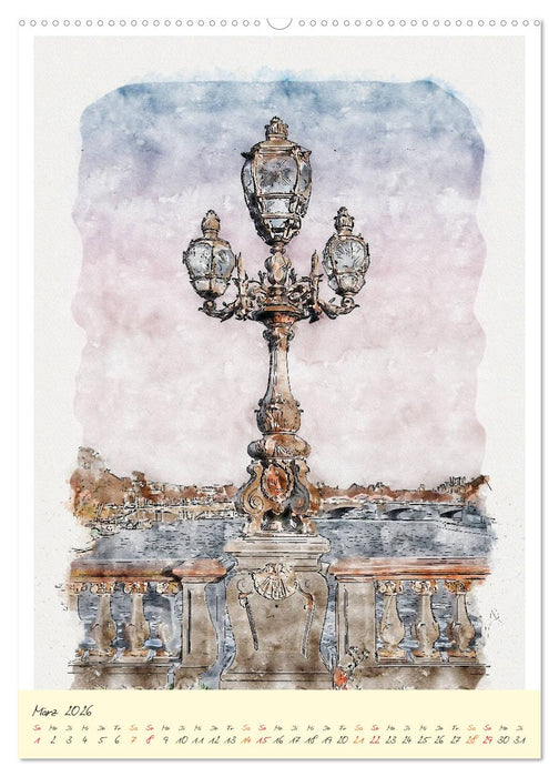 Paris - malerische Metropole (CALVENDO Premium Wandkalender 2026)