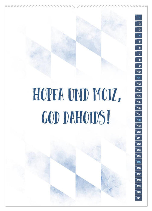 BAYRISCH Zünftige Sprüche (CALVENDO Wandkalender 2026)