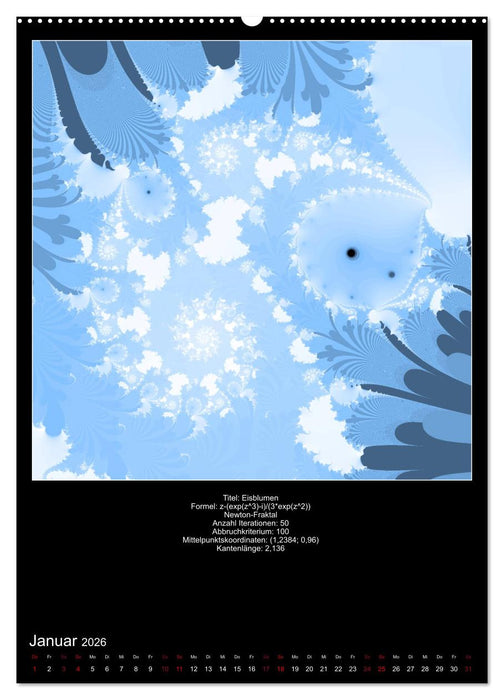 Fraktale zum Selbstnachrechnen (CALVENDO Wandkalender 2026)