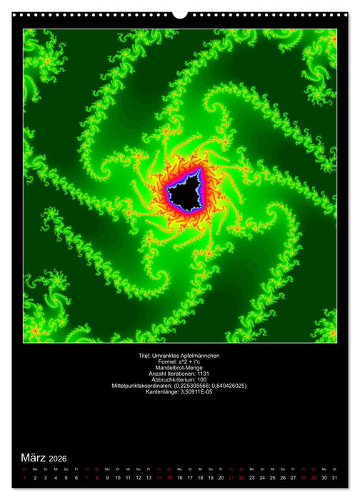 Fraktale zum Selbstnachrechnen (CALVENDO Wandkalender 2026)