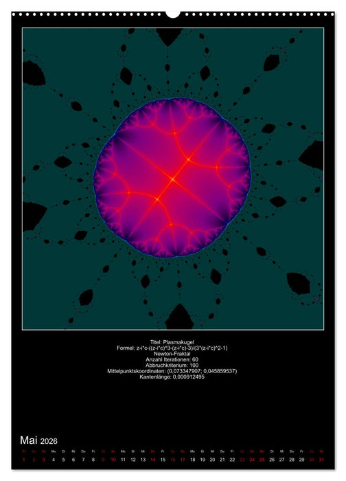 Fraktale zum Selbstnachrechnen (CALVENDO Wandkalender 2026)