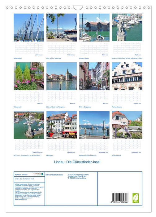 Lindau. Die Glücksfinder-Insel (CALVENDO Wandkalender 2026)