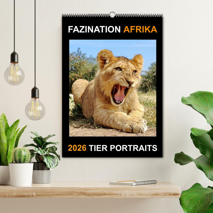 FAZINATION AFRIKA TIER PORTRAITS (CALVENDO Wandkalender 2026)
