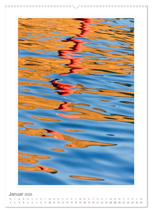 Wasserreflexionen (CALVENDO Premium Wandkalender 2026)
