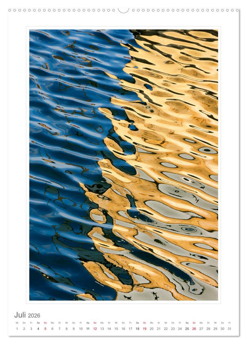 Wasserreflexionen (CALVENDO Premium Wandkalender 2026)