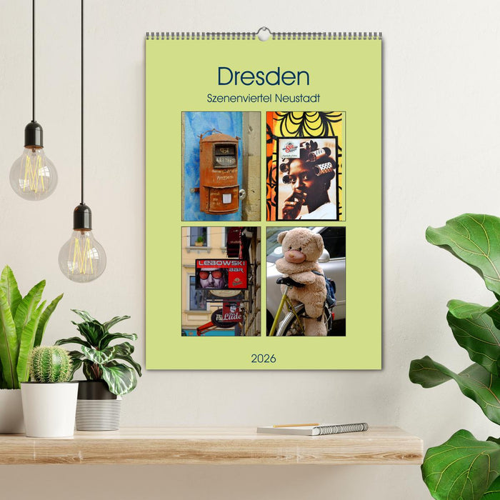 Dresdner Szenenviertel Neustadt (CALVENDO Wandkalender 2026)