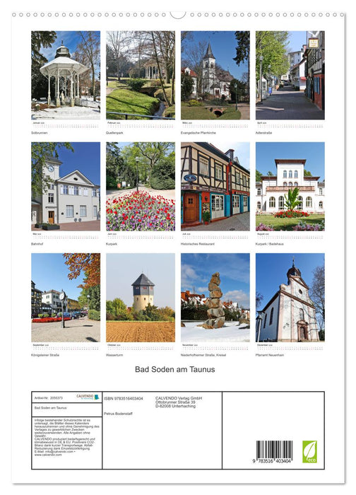 Bad Soden am Taunus (CALVENDO Premium Wandkalender 2026)