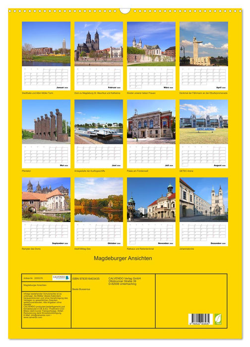 Magdeburger Ansichten (CALVENDO Wandkalender 2026)