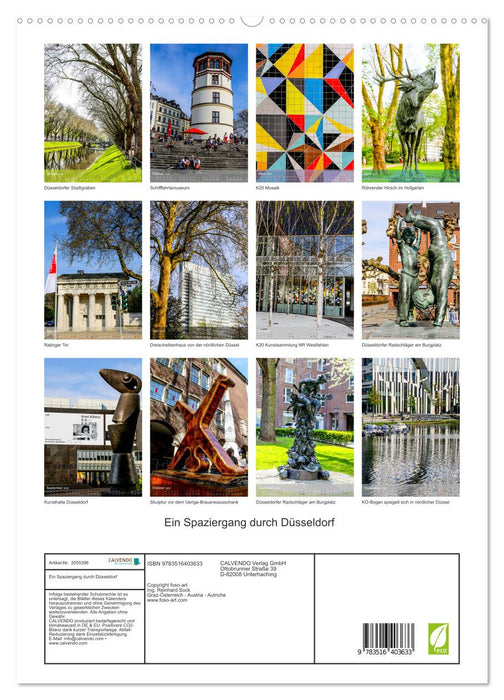 Ein Spaziergang durch Düsseldorf (CALVENDO Premium Wandkalender 2026)