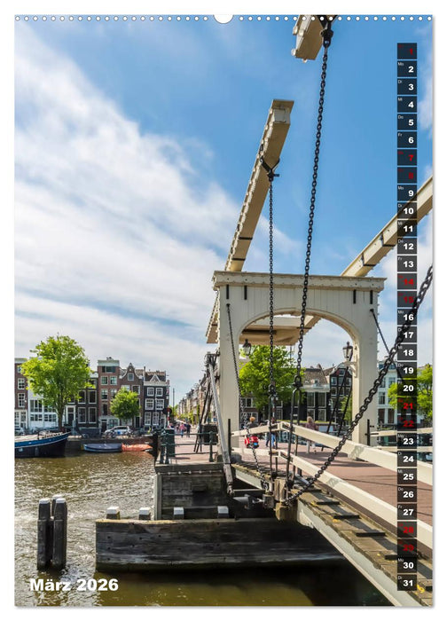 AMSTERDAM Charmantes Stadtherz (CALVENDO Wandkalender 2026)
