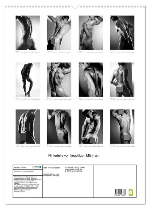 Hinterteile von knackigen Männern (CALVENDO Wandkalender 2026)