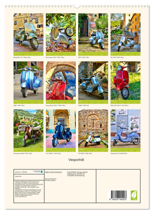 Vesporträt (CALVENDO Premium Wandkalender 2026)