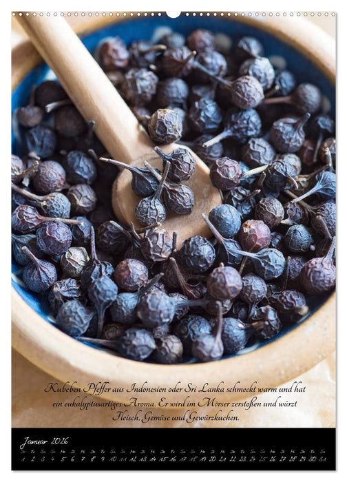 Gepfefferte Jahreszeiten (CALVENDO Premium Wandkalender 2026)