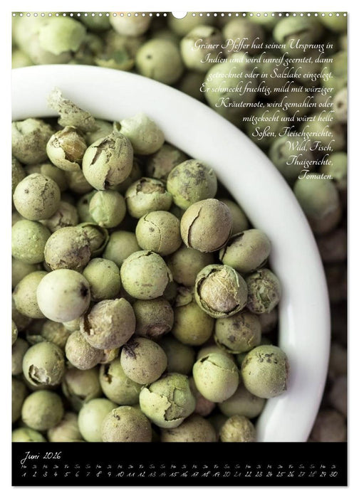 Gepfefferte Jahreszeiten (CALVENDO Premium Wandkalender 2026)