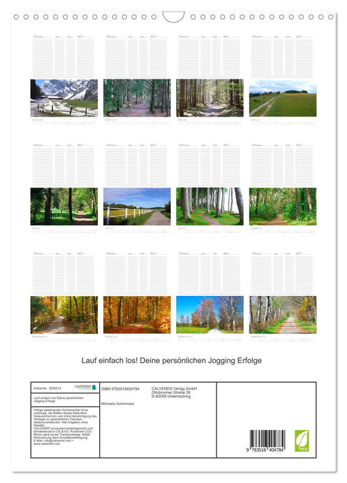 Lauf einfach los! Deine persönlichen Jogging Erfolge (CALVENDO Wandkalender 2026)