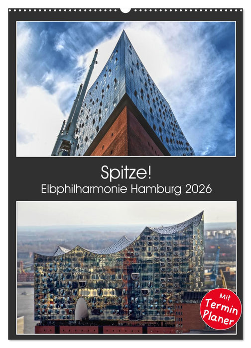 Spitze! Elbphilharmonie Hamburg 2026 (CALVENDO Wandkalender 2026)