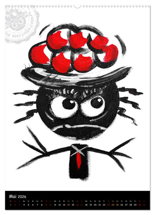 Original Schwarzwälder »Grätige Bolle« by merzolio (CALVENDO Premium Wandkalender 2026)