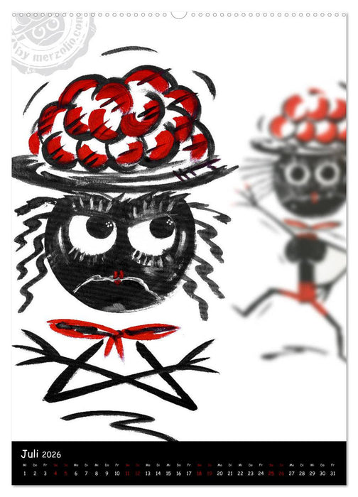 Original Schwarzwälder »Grätige Bolle« by merzolio (CALVENDO Premium Wandkalender 2026)