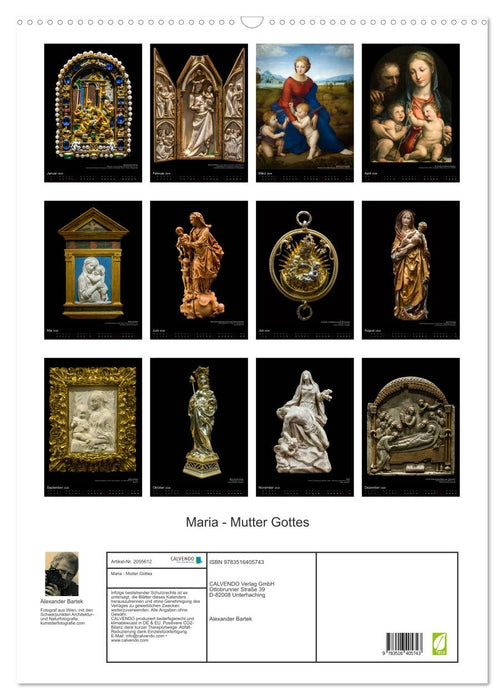 Maria - Mutter Gottes (CALVENDO Wandkalender 2026)