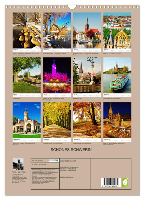 SCHÖNES SCHWERIN (CALVENDO Wandkalender 2026)