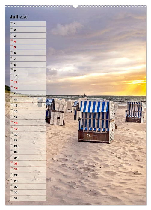 An der See Geburtstagsplaner (CALVENDO Premium Wandkalender 2026)