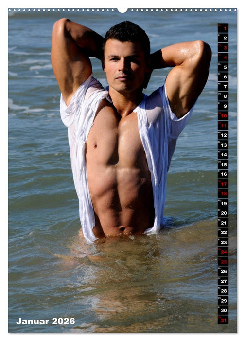 Mannsbilder Spiegelbilder (CALVENDO Premium Wandkalender 2026)