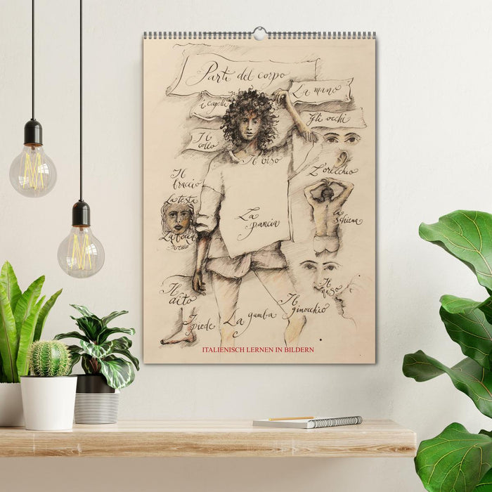 Italienisch Lernen in Bildern (CALVENDO Wandkalender 2026)