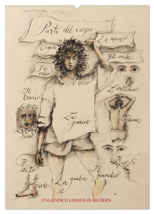 Italienisch Lernen in Bildern (CALVENDO Wandkalender 2026)