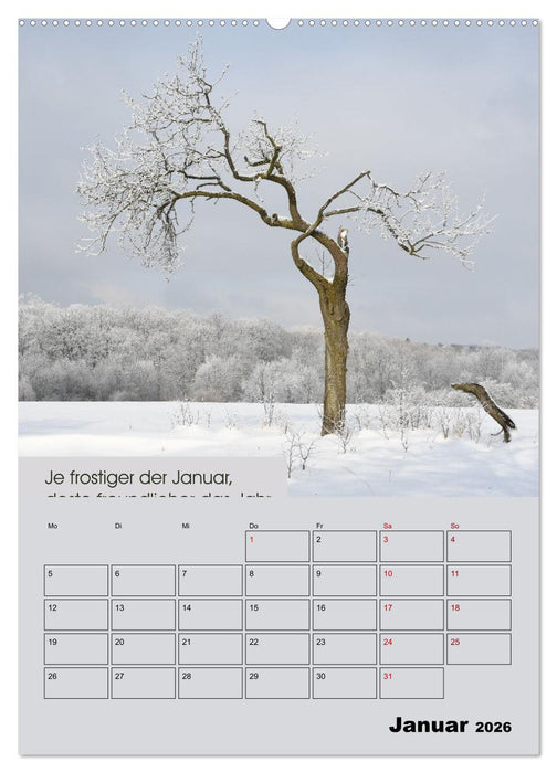 Wetter-Regeln der Bauern (CALVENDO Premium Wandkalender 2026)