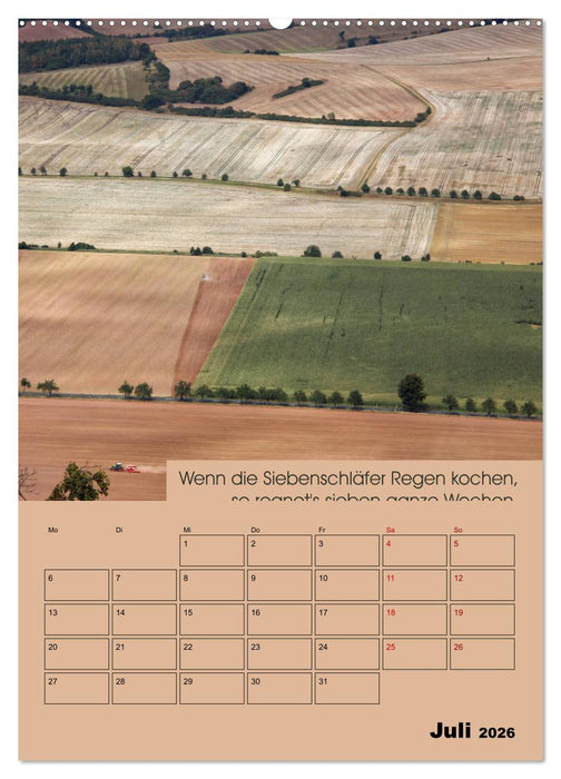 Wetter-Regeln der Bauern (CALVENDO Premium Wandkalender 2026)