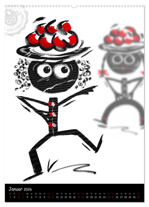 Original Schwarzwälder »Grätige Bolle« by merzolio (CALVENDO Wandkalender 2026)