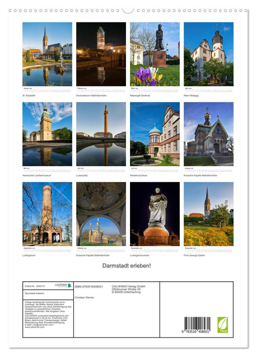 Darmstadt erleben! (CALVENDO Premium Wandkalender 2026)
