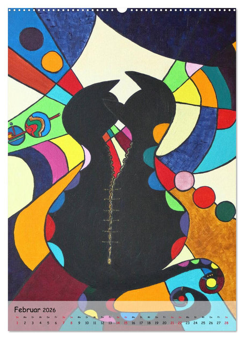 Kätz, Petra Kolossa, Pop-Art-Kunstdrucke (CALVENDO Wandkalender 2026)
