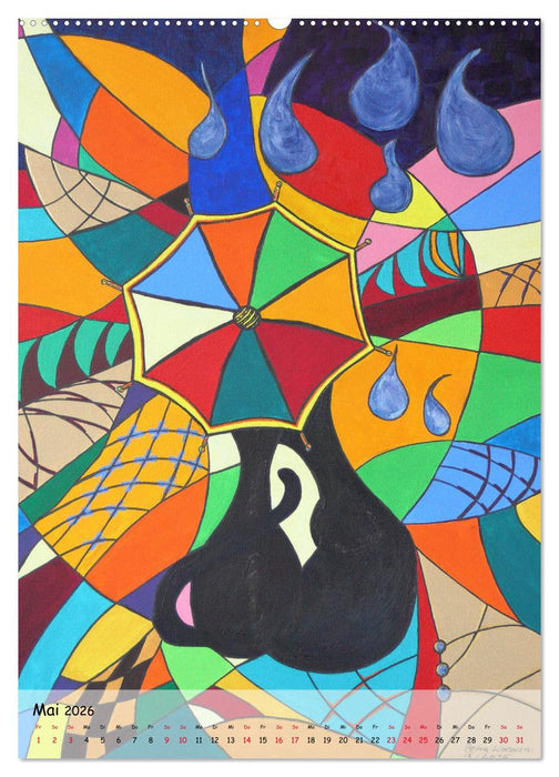 Kätz, Petra Kolossa, Pop-Art-Kunstdrucke (CALVENDO Wandkalender 2026)