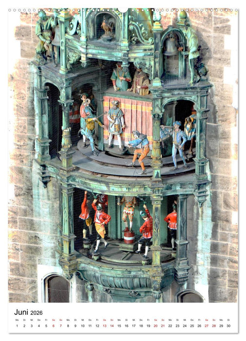 München Blick vom Alten Peter (CALVENDO Premium Wandkalender 2026)