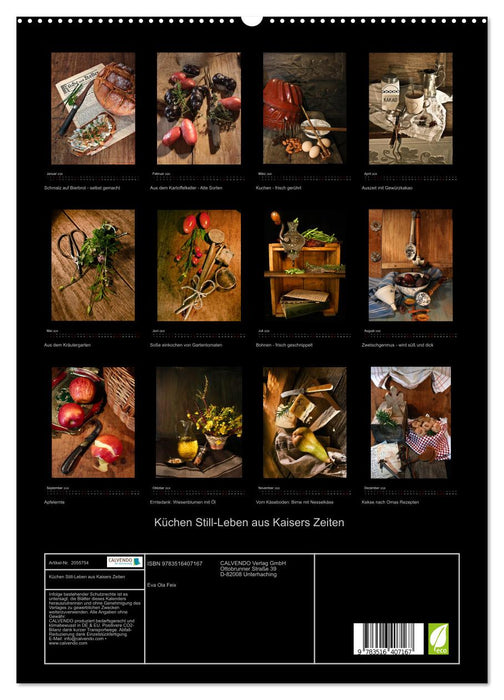 Küchen Still-Leben aus Kaisers Zeiten (CALVENDO Premium Wandkalender 2026)