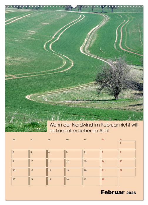 Wetter-Regeln der Bauern (CALVENDO Wandkalender 2026)