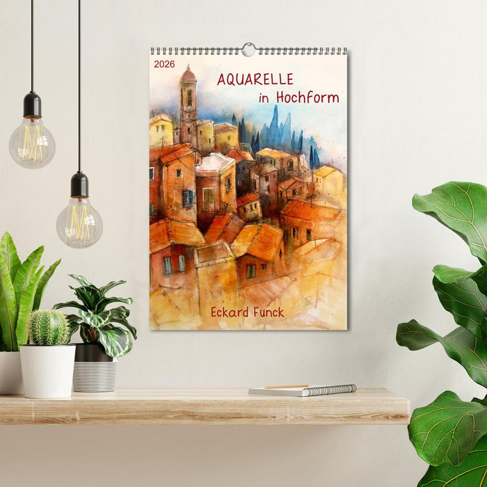 Aquarelle in Hochform (CALVENDO Wandkalender 2026)