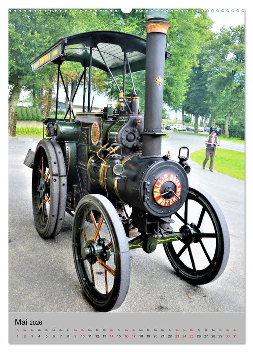 Oldtimer unter Dampf (CALVENDO Premium Wandkalender 2026)
