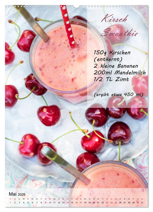 Smoothies zum Selbermachen (CALVENDO Premium Wandkalender 2026)