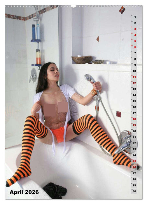 Straps Mäuse - Verführung in Strumpf und Straps (CALVENDO Wandkalender 2026)