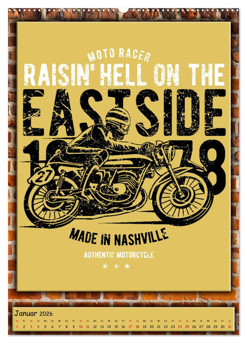 Motorrad - nostalgische Momente (CALVENDO Premium Wandkalender 2026)