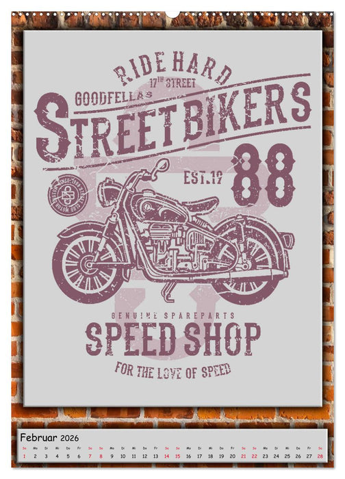 Motorrad - nostalgische Momente (CALVENDO Premium Wandkalender 2026)