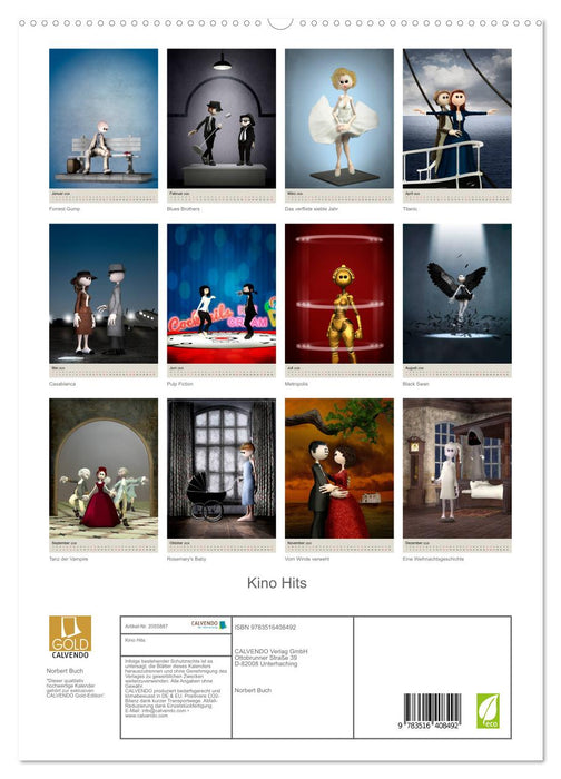Kino Hits (CALVENDO Premium Wandkalender 2026)