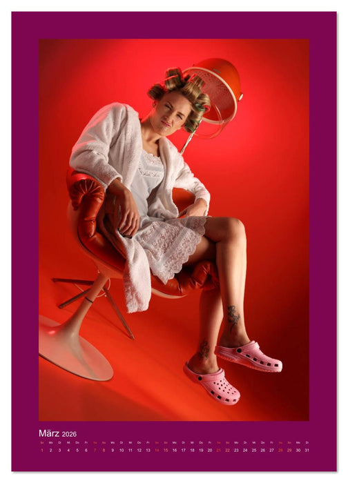 Besser zum Frisör - Mythos Trockenhaube (CALVENDO Premium Wandkalender 2026)