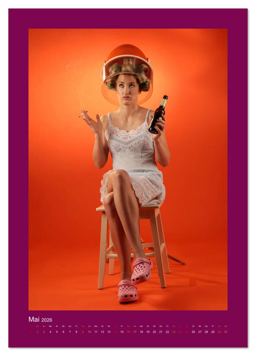 Besser zum Frisör - Mythos Trockenhaube (CALVENDO Premium Wandkalender 2026)